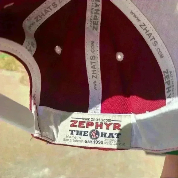 Vintage Men’s Arkansas Razorback Hogs Snap Back Flat Bill Sports Hat Adjustable - Picture 2 of 7